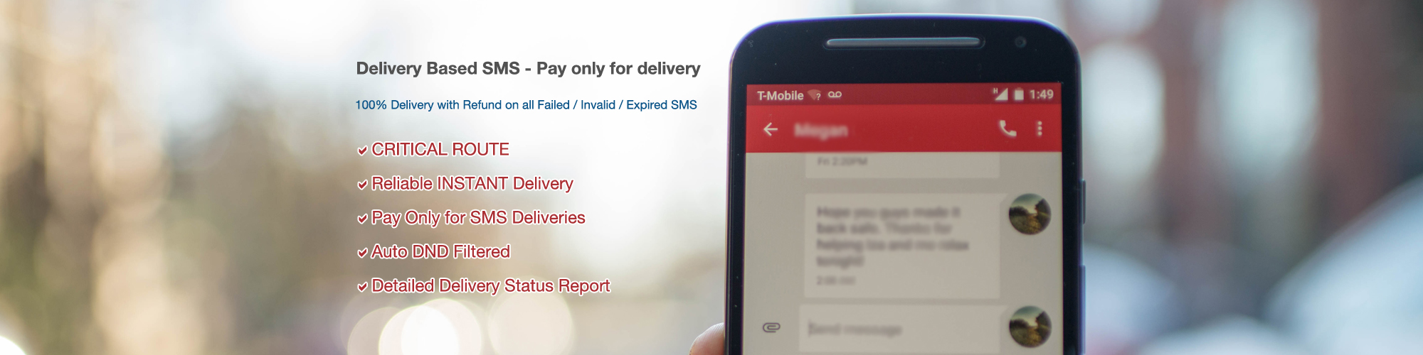 Delivery Based SMS