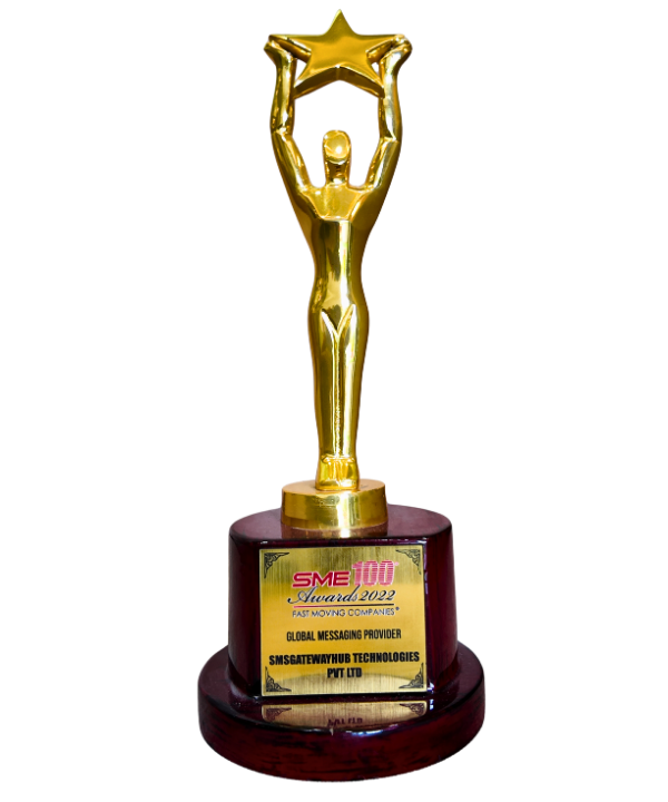 Best SMS Gateway Provider - NASSCOM 2023