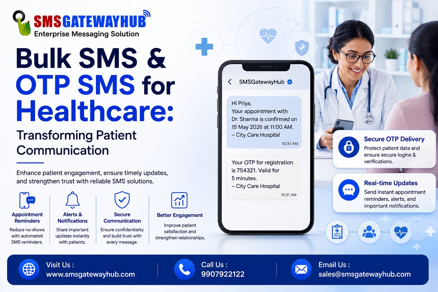 Bulk SMS & OTP SMS for Healthcare: Transforming Patient Communication