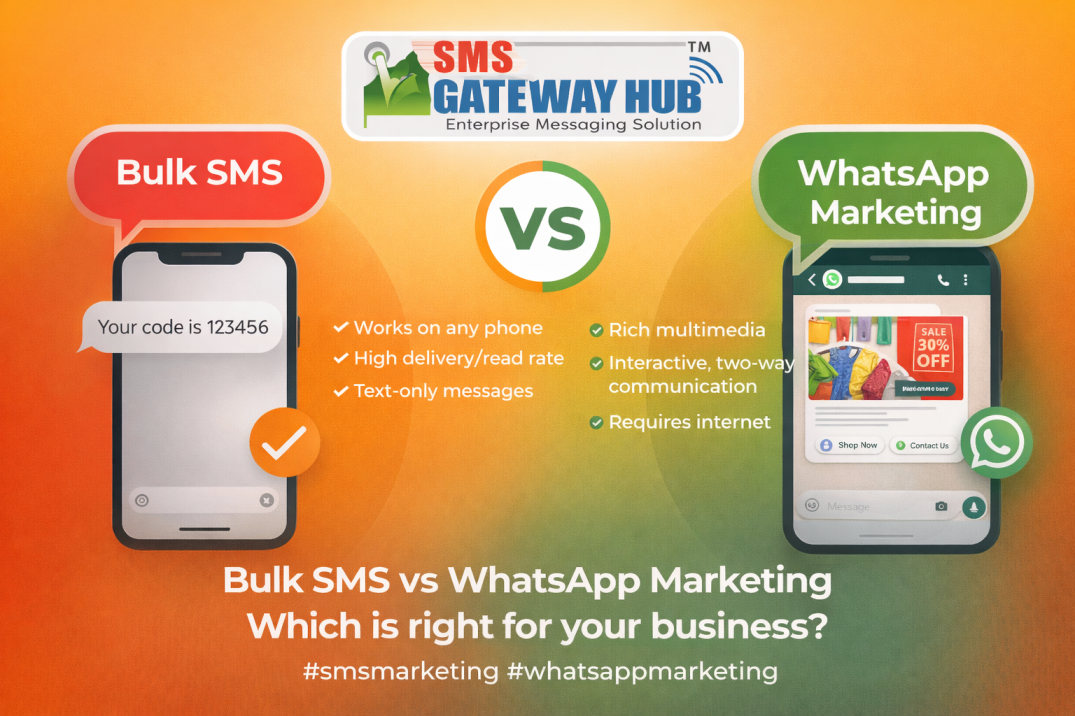 Bulk SMS vs WhatsApp Marketing