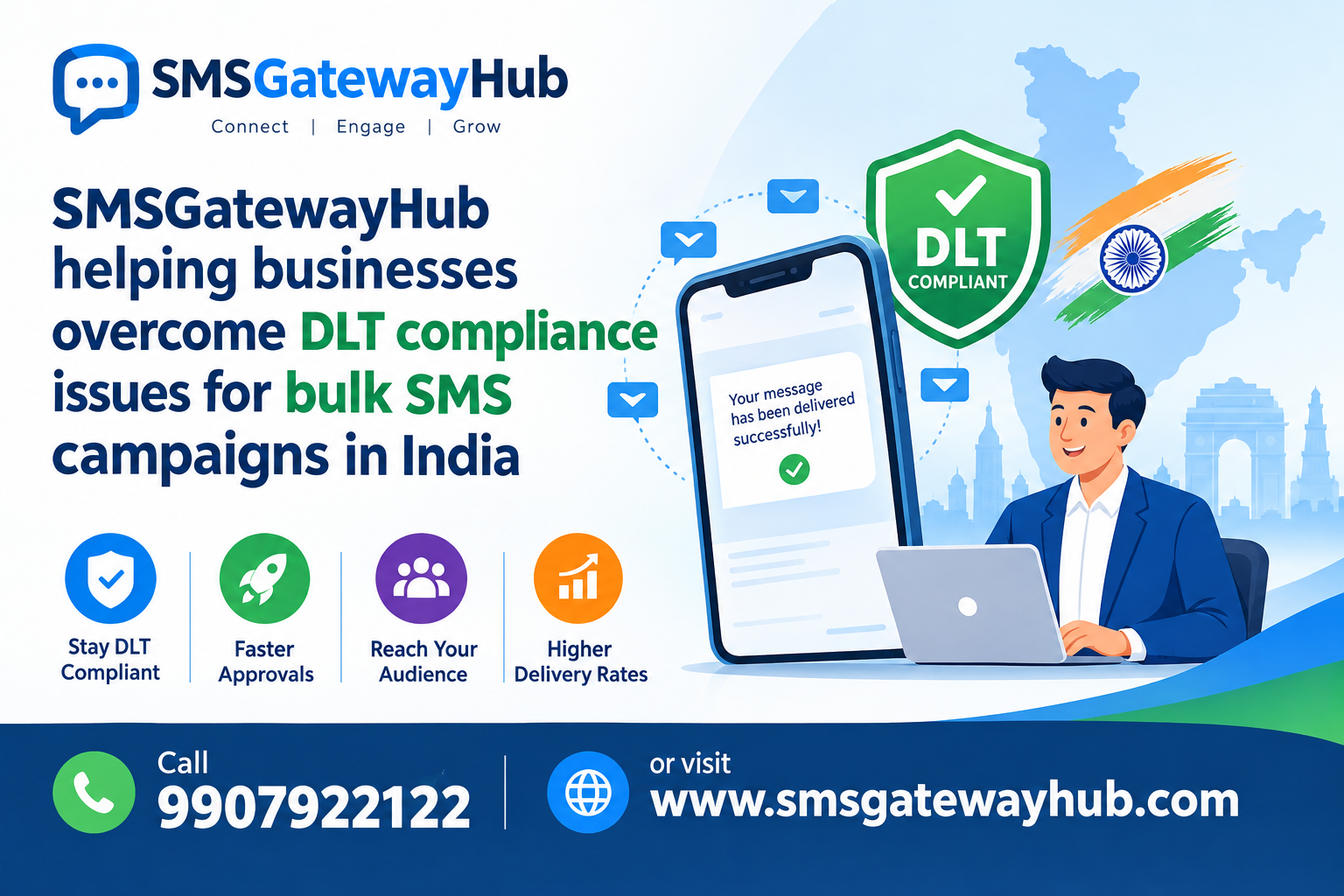 Stuck on DLT for Bulk SMS? Here's How SMSGatewayHub Helps