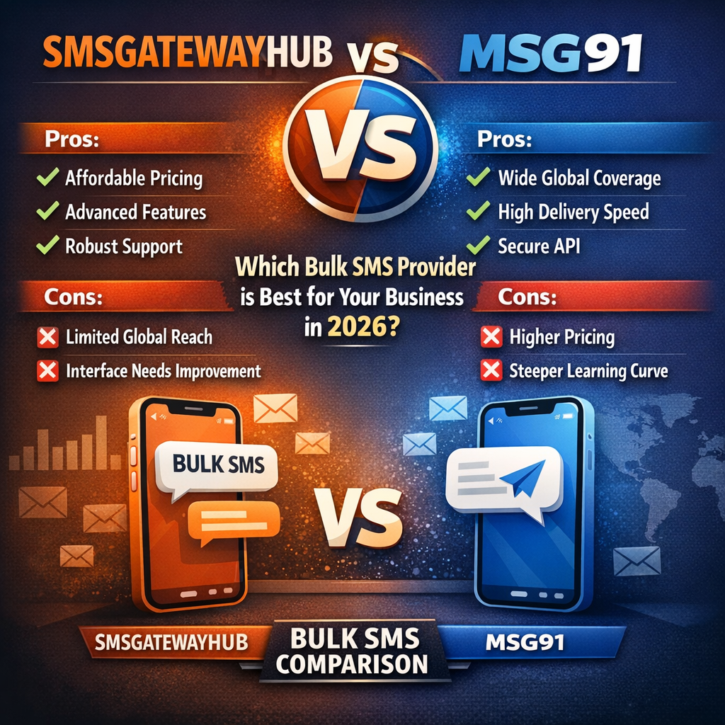 smsgatewayhub vs msg91