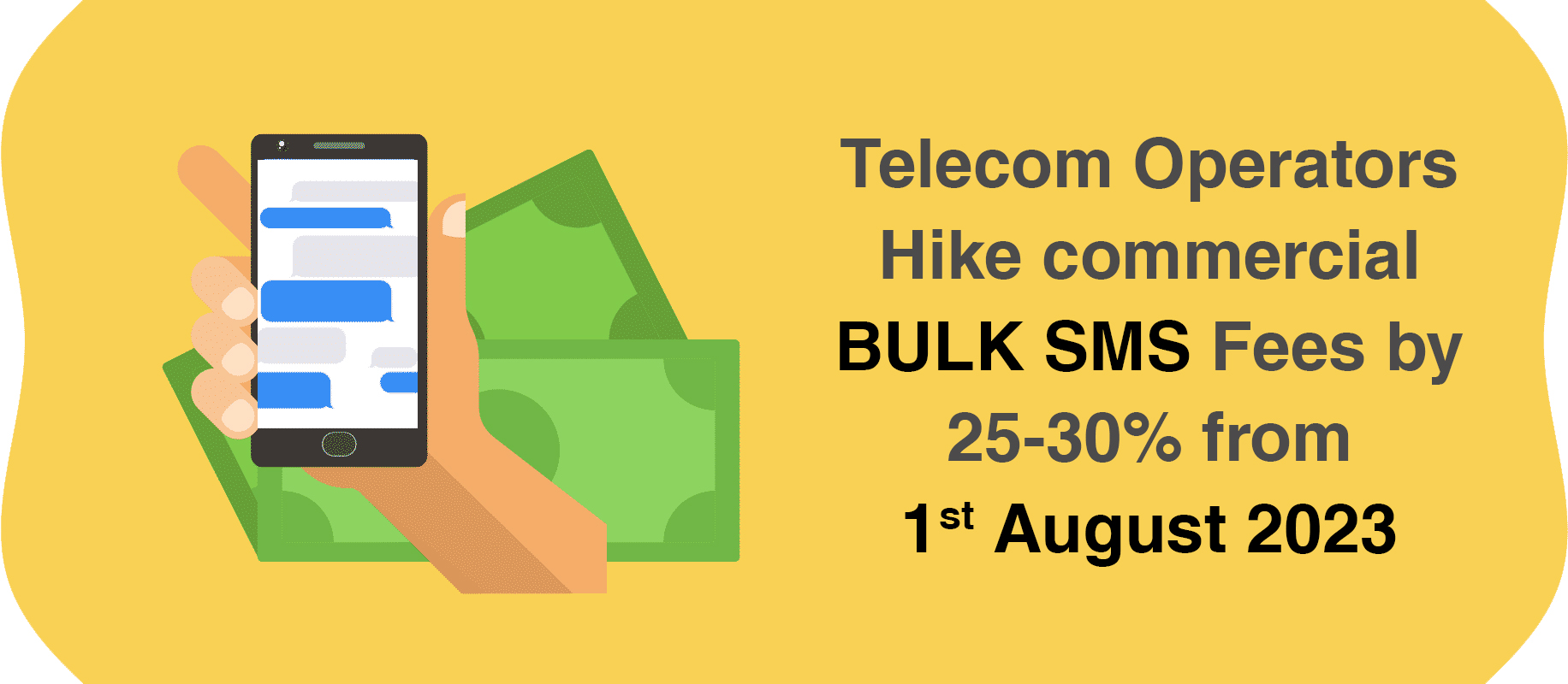 Hike Bulk SMS fees