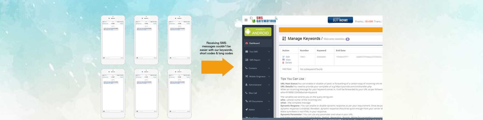 Method to SMS Long Code Services