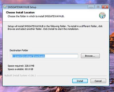 SMSGATEWAYHUB Desktop Aplication