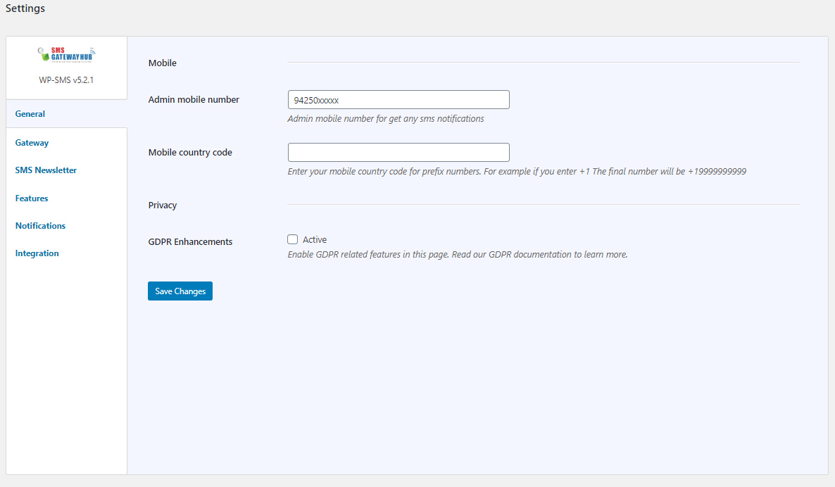 wp-sms-smsgatewayhub